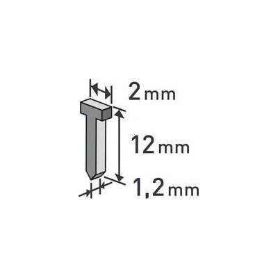 Extol Premium 8852404 Klince do sponkovacej pištole 1000ks, dĺžka/L 12mm