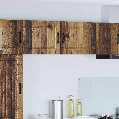 vidaXL Стенен шкаф PORTO 2 pcs Старо дърво 50 x 31 x 40 см (885262)