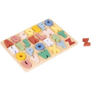 New Classic Toys Вложени дървени пъзели - цветна азбука (CLAS_10536)