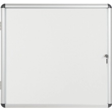 Bi-Office Vnútorná vitrína s bielym magnetickým povrchom, 720 x 674 mm