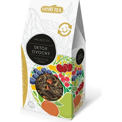 VITTO TEA čaj WELLNESS DETOX SYPANÝ ovocný čaj 50 g