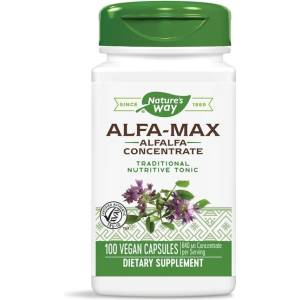 Nature's Way ALFA-MAX Alfalfa Concentrate/ Люцерна концентрат 525 mg х 100 капсули Nature’s Way (2011)