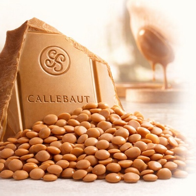 Callebaut bílá s karamelem gold 30,4% 200 g