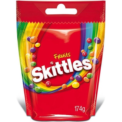 Skittles Плодови дъвчащи бонбони Skittles Fruits 152гр
