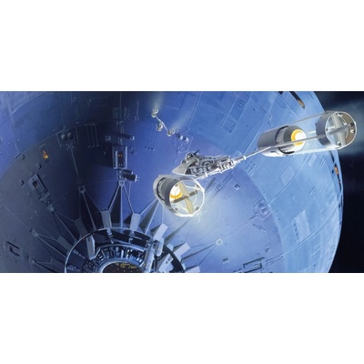 Komar Vliesová fototapeta Star Wars Classic RMQ Death Star Assault rozměry 500 x 250 cm