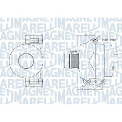 Alternátor MAGNETI MARELLI 063731934010