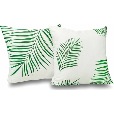 Kvalitex Sada 2 obliečok na vankúš bavlna renforcé TROPICAL biele 50 x 50cm