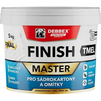 Den Braven Finish tmel na sadrokartóny Farba: biela, Balenie: 5 kg, Typ obalu: vedro