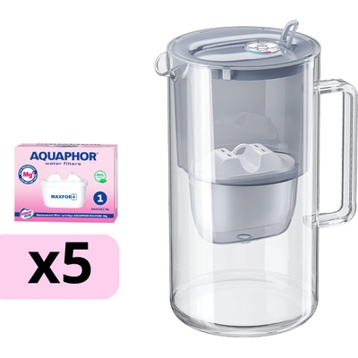 AQUAPHOR GLASS MAXFOR+ Mg + 5 vložiek MAXFOR+ Mg