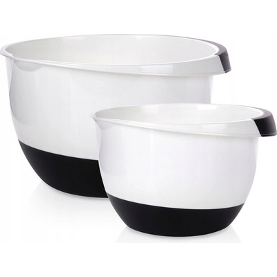 Excellent Houseware Misky na míchání bílo-černé 3,5 l + 2 l