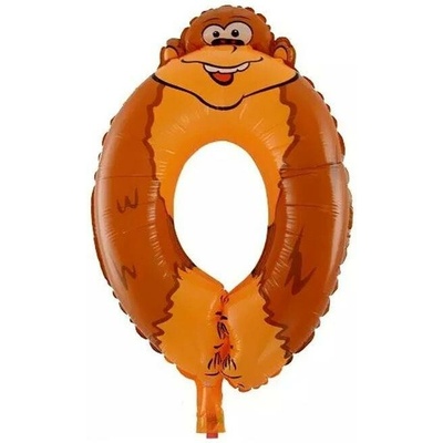 balónek číslo 0 zvířátko 50 cm