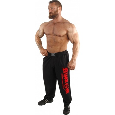 Bizon Gym tepláky 127 černá/červená