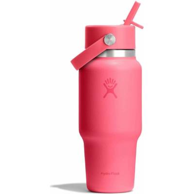 Hydro Flask termohrnek Wide Flex Straw Travel Bottle 24 oz 710 ml růžová vínová