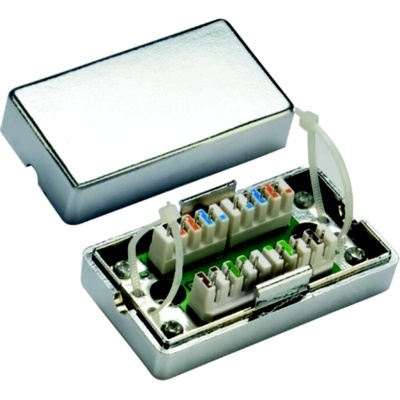 DATACOM Spojovací BOX STP Cat5e (2* zárez. pole) Silver 4231