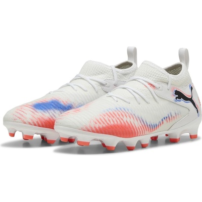 PUMA Юношески футболни бутонки Puma Future 8 Match Artificial Ground Football Boots Juniors - White/Black/Red
