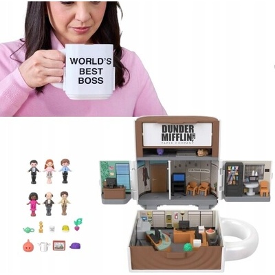 Polly Pocket x The Office Kompaktní herní set ve tvaru kanceláře – Hledejceny.cz