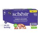 Schesir Small tuňák s hovädzím mäsom v želé 6 x 50 g