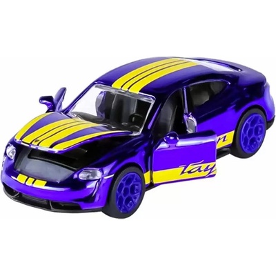 Majorette Porsche Taycan Turbo S fialová 1:64