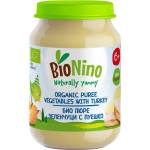 BioNino Био пюре BioNino - Пуешко със зеленчуци, 6 м+, 190 g (F06030012A0008) - ozone