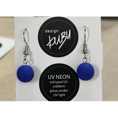 KUBUdesign náušnice základ neon fialové 0001802