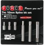 FORCE Комплект накрайници m6-m12 force 4072 с адаптер, 7 части