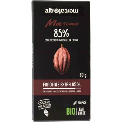 Mascao extra tmavá čokoláda 85% Bio 80 g