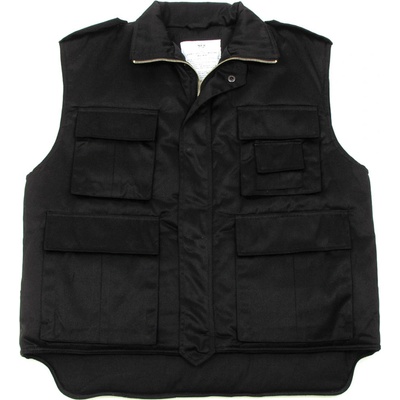 MFH vesta RANGER - teplá, prešívaná - ČIERNA