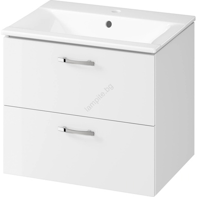 Cersanit S801-309-DSM- Стенен шкаф за баня с умивалник NIKO 60x45 см бял (CS0190)