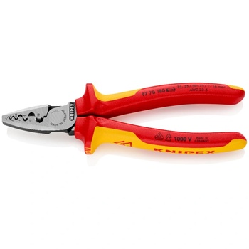 KNIPEX Клещи за кримпване на кабелни накрайници 0.25-16мм2, vde 1000v (k9778180)