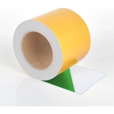 Univerzální podlahová páska WT-5125 – PVC, zeleno-bílá, 100 mm × 10 m