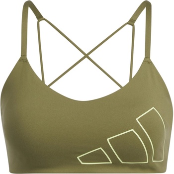 adidas Aeroreact Training Light-Support Logo Bra Womens - Focoli/Pullim