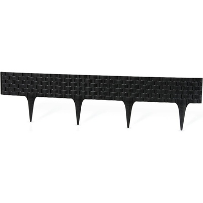 Gardenplast Záhradná palisáda Rattan Palisade 9,5 cm / 0,8 m čierna 1 ks