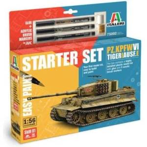 Italeri Модел Комплект танк 75002 - Pz. Kpfw. VI Tiger I Ausf. E (1: 56) (33-75002)