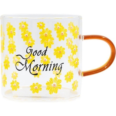 Мини весела чаша с дръжка жълти цветя 6 броя 0, 120 л (23533/2)