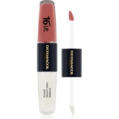 Dermacol 16H Lip Colour дълготрайно червило и гланц за устни цвят 23 2x4ml