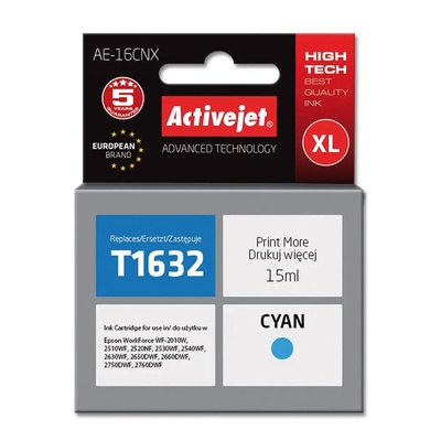 Compatible AE-16CNX касета с мастило (заместител за Epson 16XL T1632, Supreme, 15 ml, циан) (AE-16CNX)