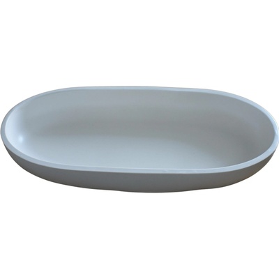 VOJA HOME Dekorativní mísa Zanoria oválná Bílá 29,5 × 12,5 cm