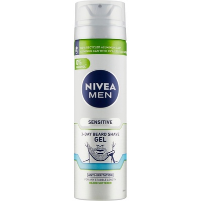 Nivea Men Sensitive gel na holení na 3denní strniště 200 ml – Zboží Mobilmania
