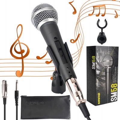 RUČNÝ MIKROFÓN S KÁBLOM DYNAMICKÝ KÁBLOVÝ MIKROFÓN NA KARAOKE SPEV