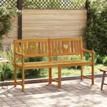 vidaXL Външна пейка 4 -местен 150 x 56 x 90 см Солидно акациево дърво (42028090)