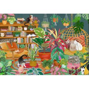 Pieces & Peace - Puzzle Boho Cats - 1 000 piese