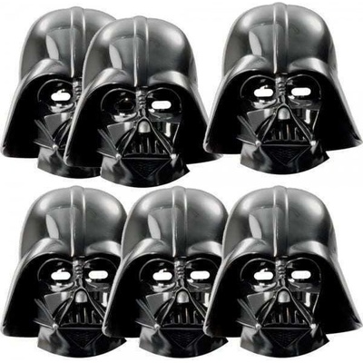 Papírová maska na tvář Star Wars Hvězdné Války Darth Vader papírová 22 x 36 cm CurePink