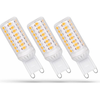 Spectrum LED žiarovka G9 230V 4W studená biela, stmievateľná, 3 kusy, WOJ14486