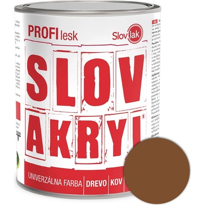 Slovakryl Profi Lesk hnedý 2750/RAL8017 0,75kg