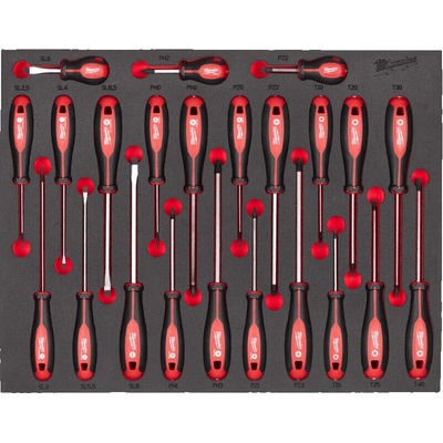 MILWAUKEE 4932479830 PENOVÁ VLOŽKA SO SKRUTKOVAČMI S TROJHRANNOU RUKOVÄŤOU