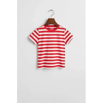 Gant Striped Shield T-shirt Bright Red
