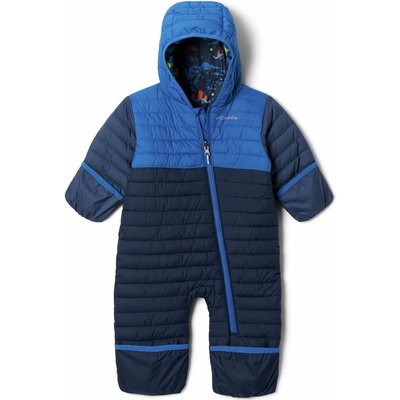 Columbia Powder Lite Reversible Bunting Obojstranný Detský Overal Collegiate Navy Bright Indigo Dk Mtn