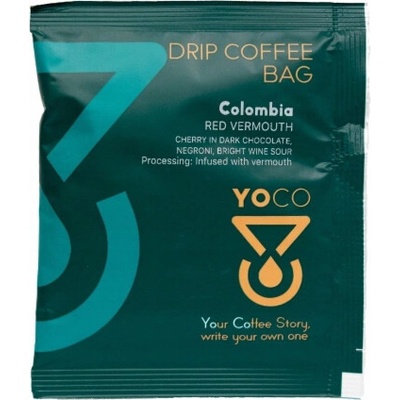 YoCo Mletá káva Drip Bag Coffee Colombia Red Vermouth 20 x 12 g