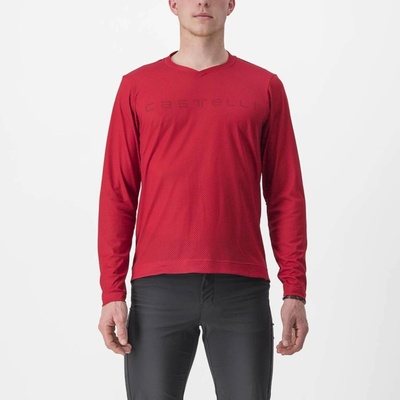 Castelli Trail Tech LS Tee 2 Dark-Red