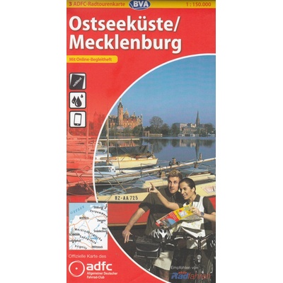 RTK 3 Ostseeküste / Mecklenburg 1:150.000 cyklomapa ADFC